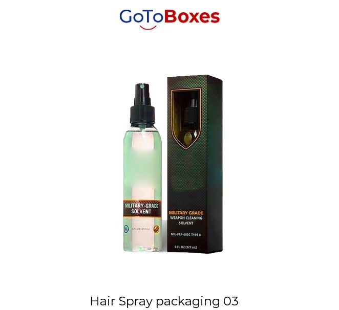 Hair Spray Boxes with log